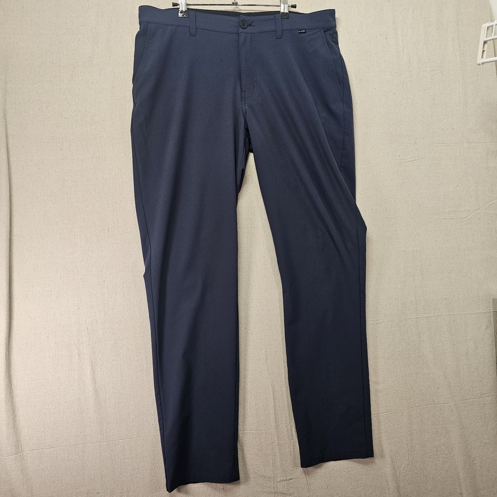 Travis Mathew Right On Time Pants Mens 36x32 Navy Blue Stretch Golf Performance